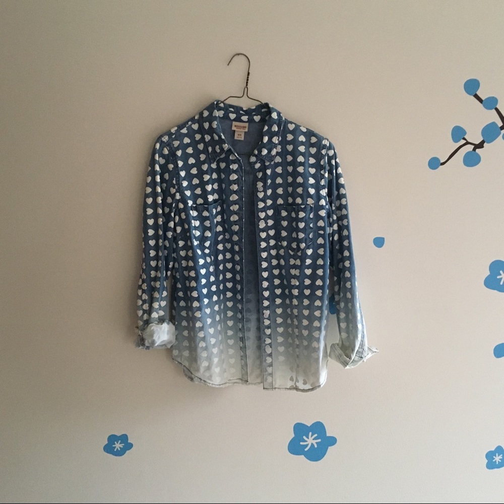 Mossimo Supply Co. Demin Faded Shirt